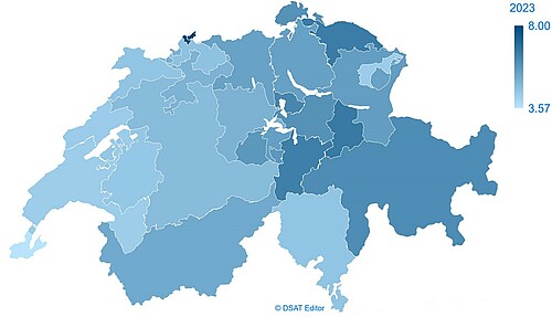 Autonomia comunale misurata su una scala da 1 (nessuna autonomia) a 10 (autonomia molto elevata).