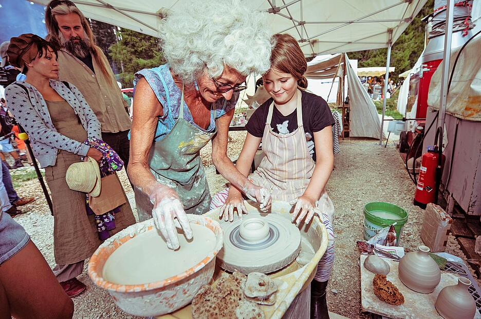 Ceramiche al Festival des Terroirs sans Frontière.